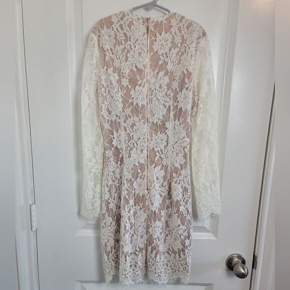 DRESS FORUM Lace Long Sleeve Dress - Picture 7 of 12